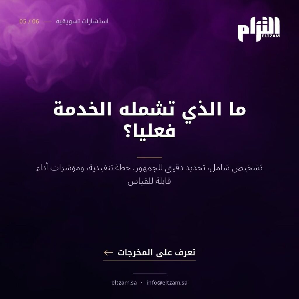 خدمة الاستشارات التسويقية في شركة التزام