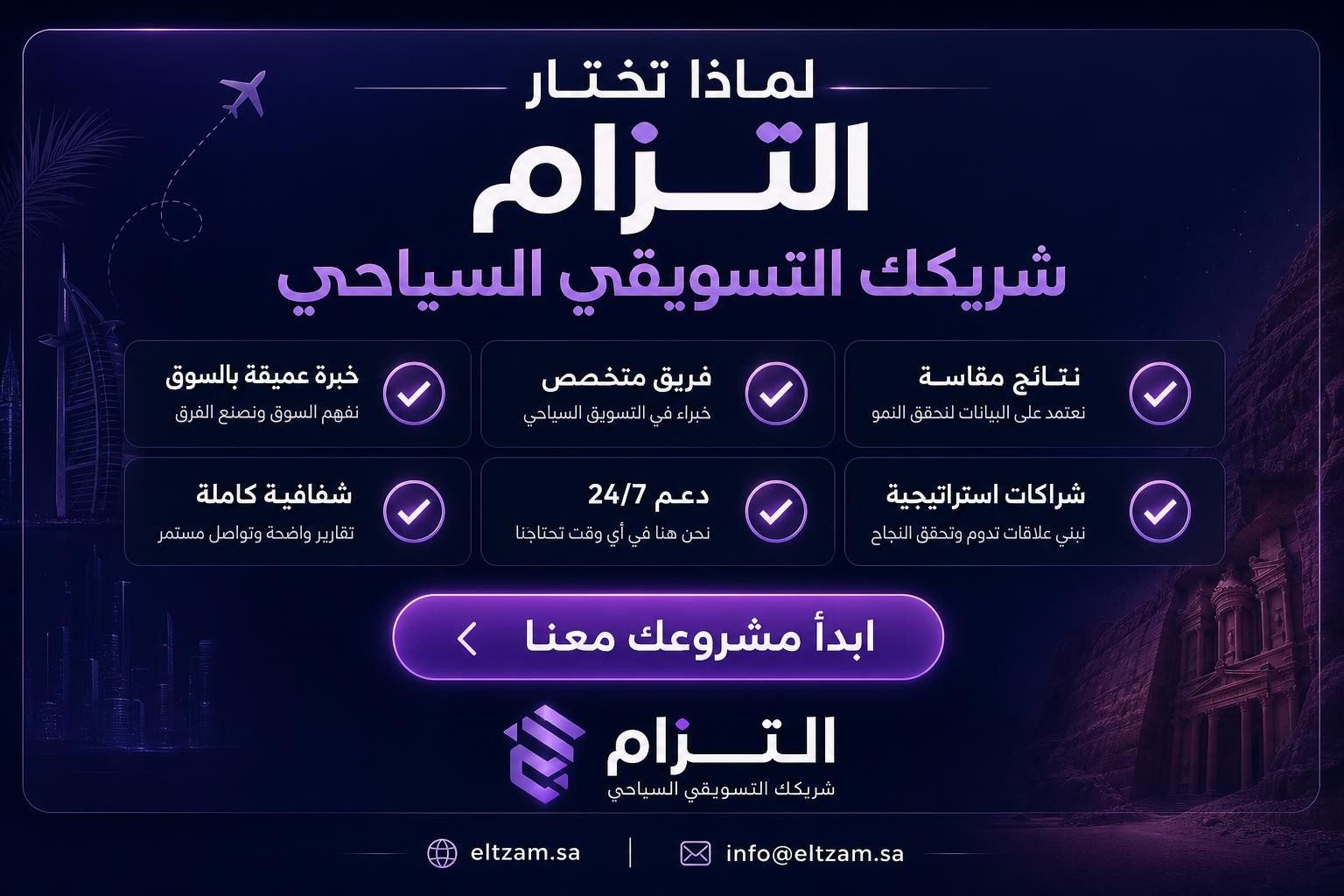 شركة التزام للتسويق الإلكتروني — شريكك الاستراتيجي للنجاح في التسويق السياحي