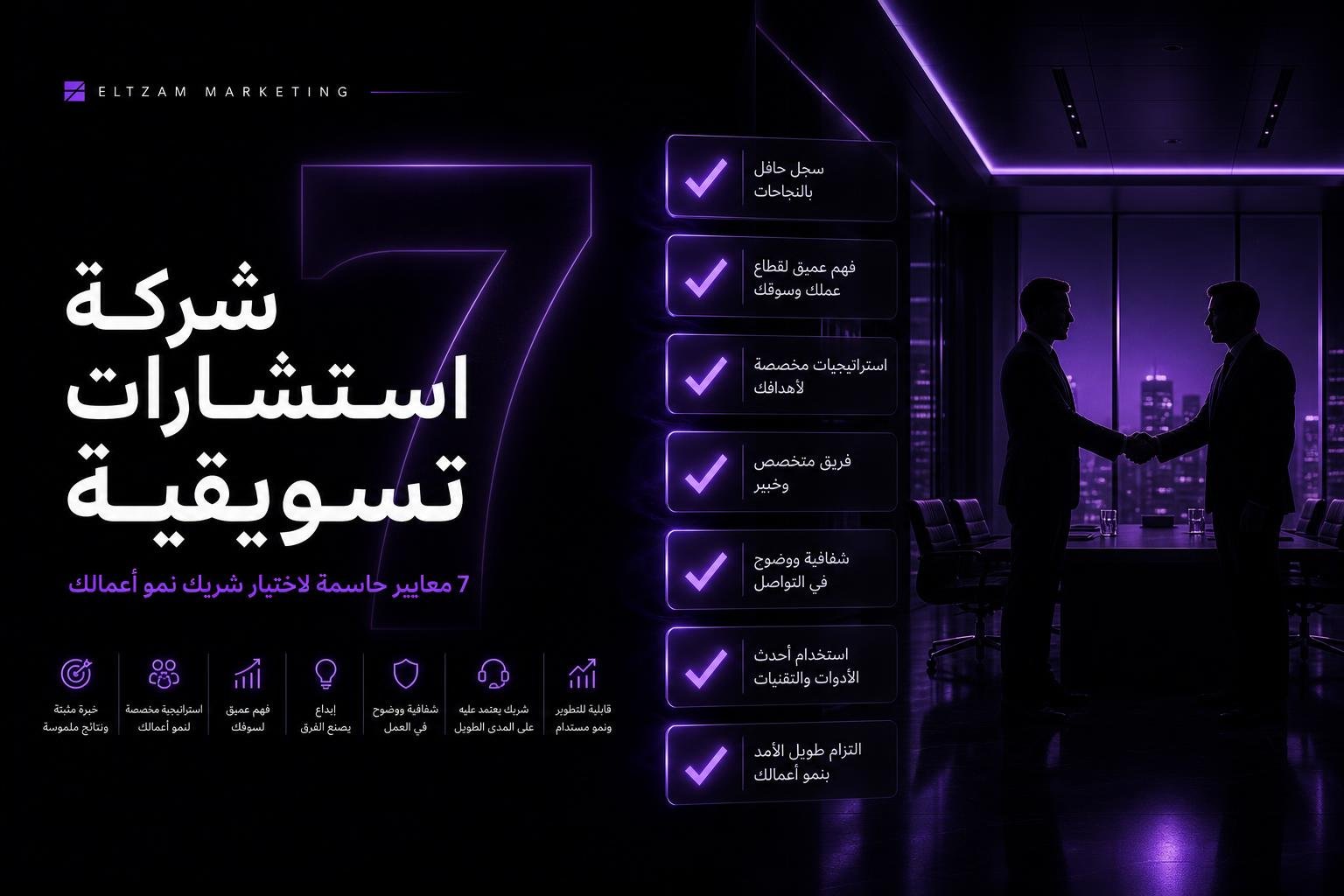 شركة استشارات تسويقية - 7 معايير حاسمة لاختيار شريك نمو أعمالك | التزام ماركتنغ