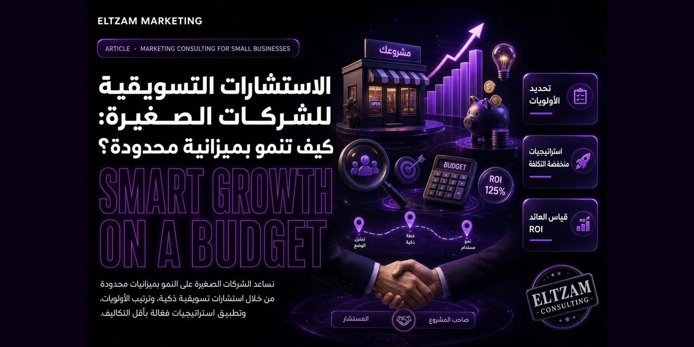 الاستشارات التسويقية للشركات الصغيرة: كيف تنمو بميزانية محدودة