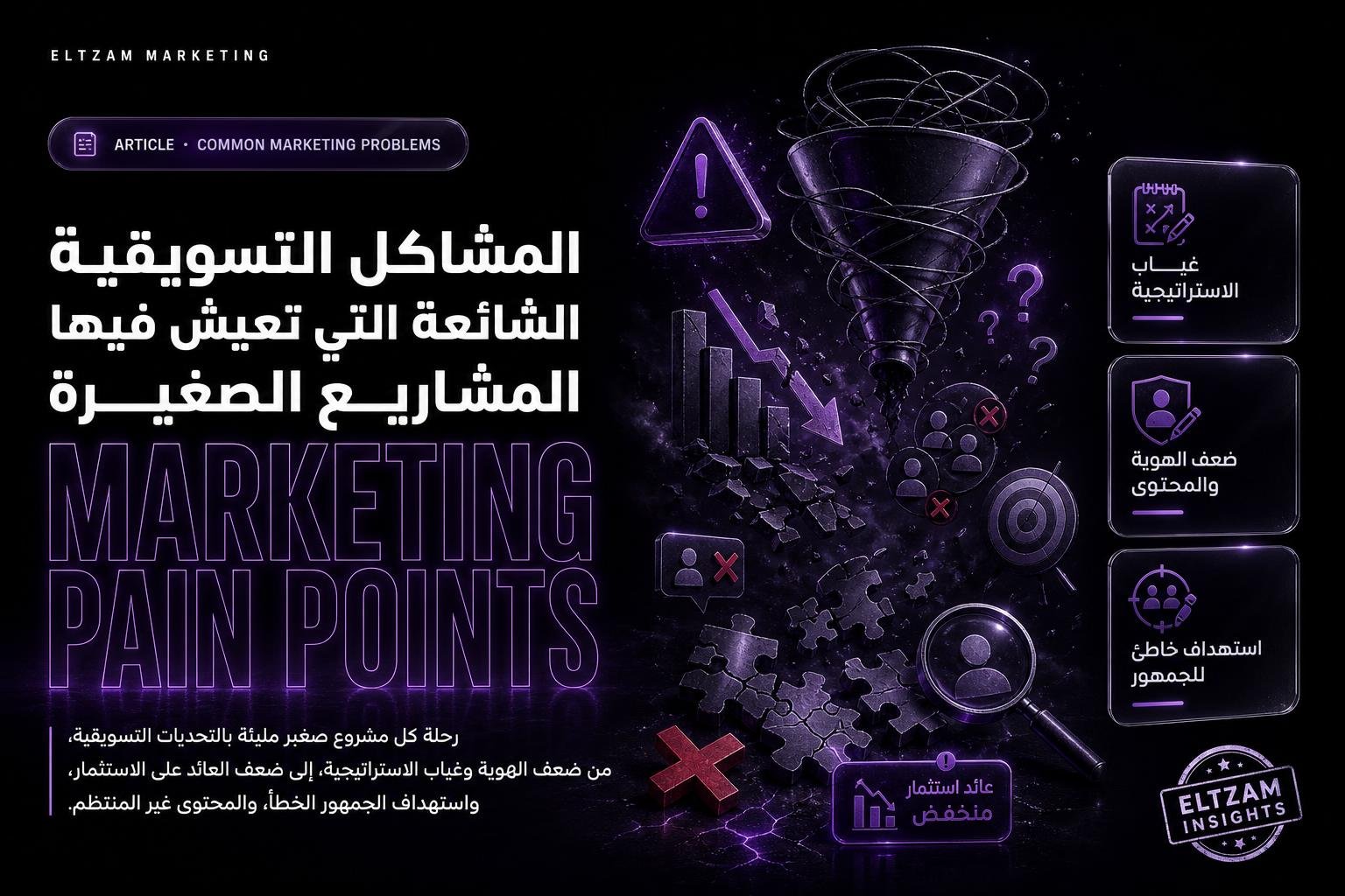 المشاكل التسويقية الشائعة التي تعيش فيها المشاريع الصغيرة